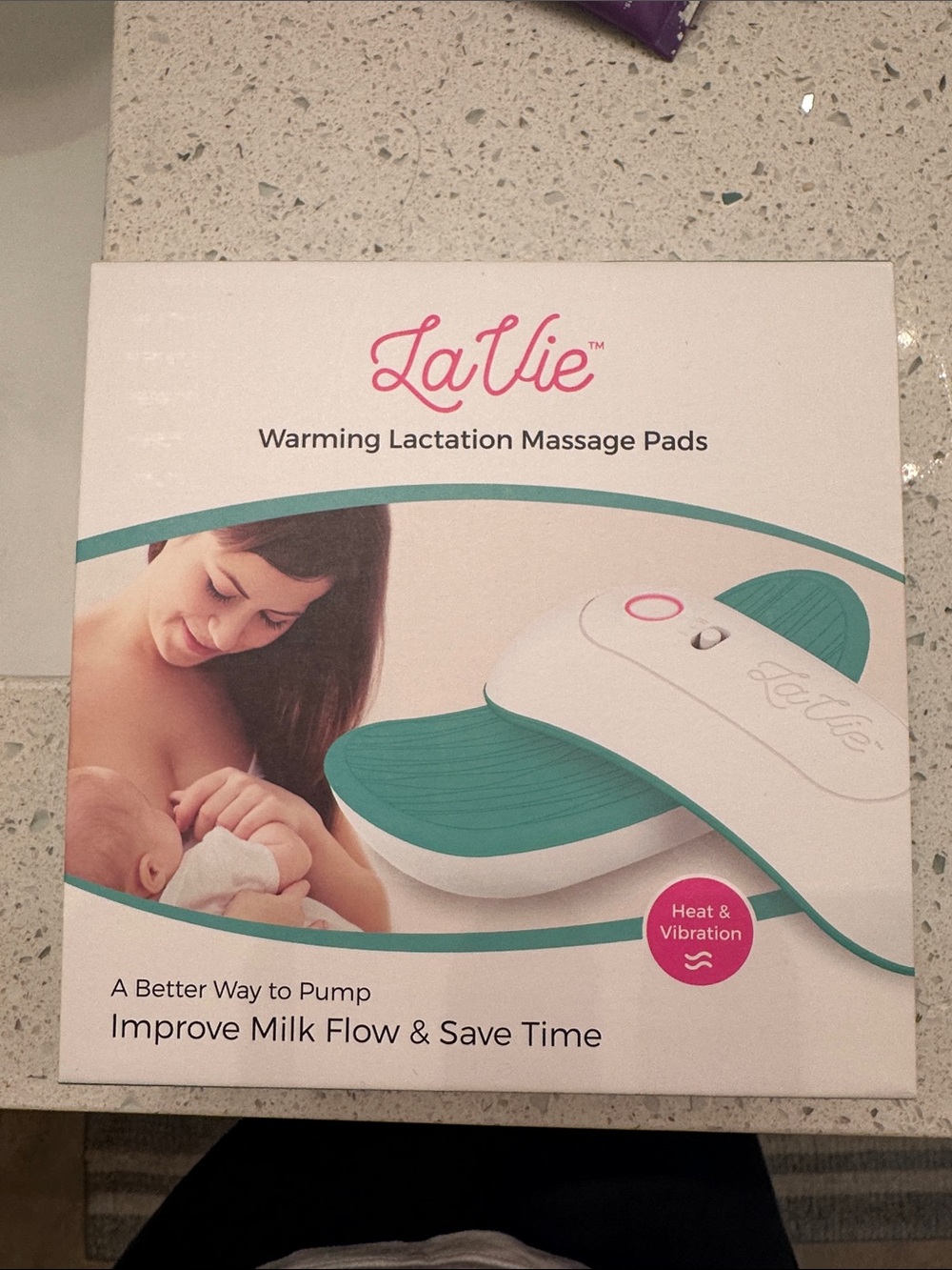 La vie Warming Lactation Massage Pads - Teal